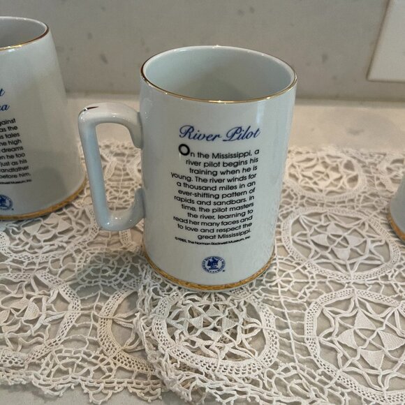 Set of 4 Norman Rockwell Coffee Mugs - Picture 7 of 9